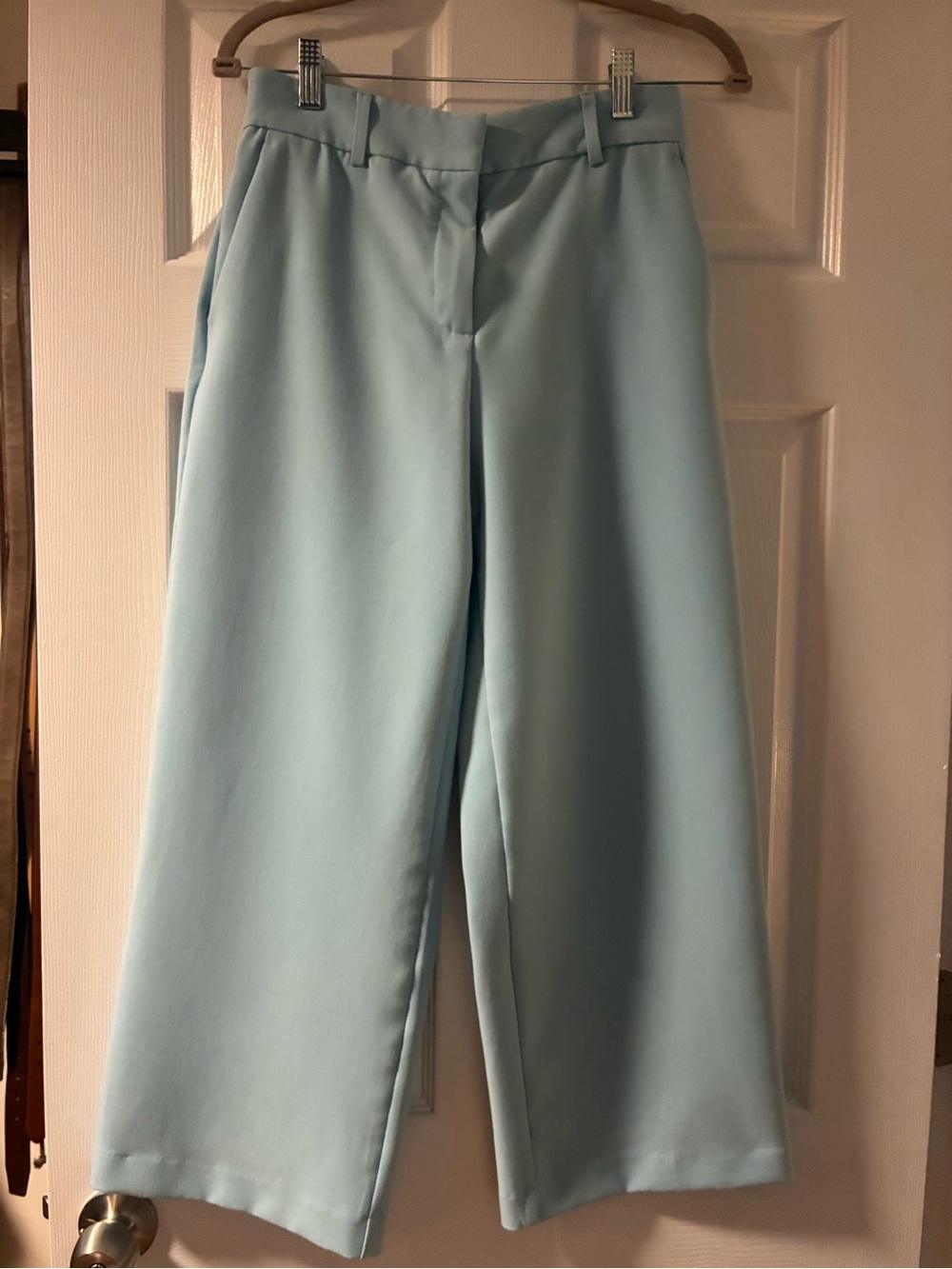 Joie Light Blue Wide-Leg Trousers